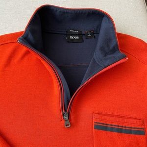 Men’s Hugo Boss Quarter Zip Pullover Size M